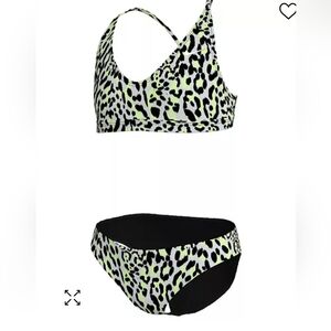 Nike Girls Lace Up Swimsuit, 2 Piece Set